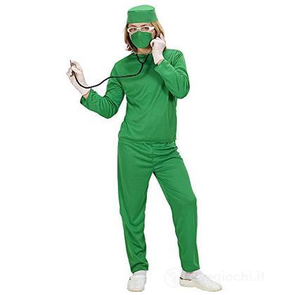 Chirurgo (Casacca, Pantaloni, Cappello, Mascherina) (140 Cm / 8-10 Years)