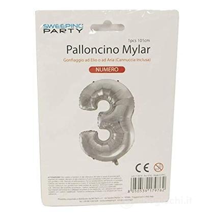 Palloncino Cm.101 N. 3 Col. Argento