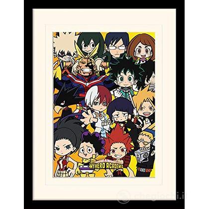 My Hero Academia - Chibi Characters (Stampa In Cornice Bordata Plexiglass 30X40Cm)