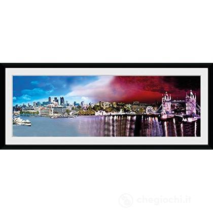 London: Day & Night (Stampa In Cornice 76x30 Cm)