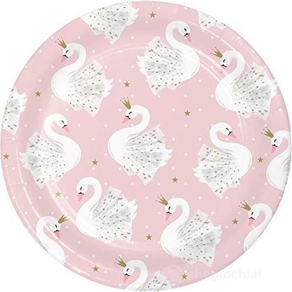 Creative Converting: Plt7 Ss 12/8Ct Stylish Swan Party