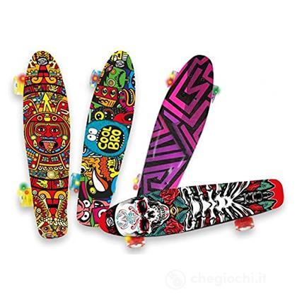 Skateboard Ruote Led 57 cm assortito (51993)