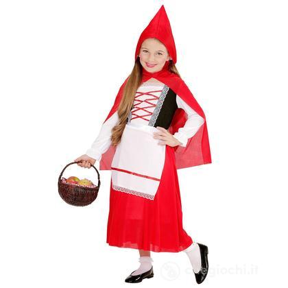 Mantellino Rosso (Vestito Con Sottogonna, Grembiule, Mantellina Con Cappuccio) (104 Cm / 2-3 Years)