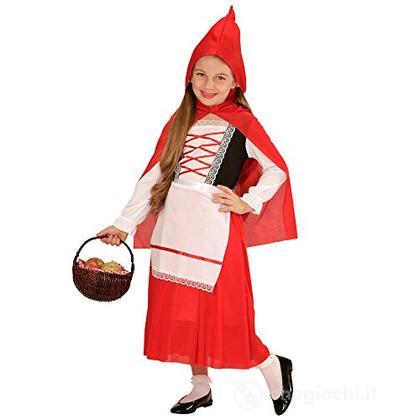 Mantellino Rosso (Vestito Con Sottogonna, Grembiule, Mantellina Con Cappuccio) (140 Cm / 8-10 Years)