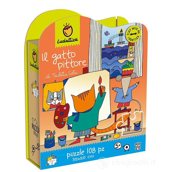 Il gatto pittore - puzzle 108 pz (2000)