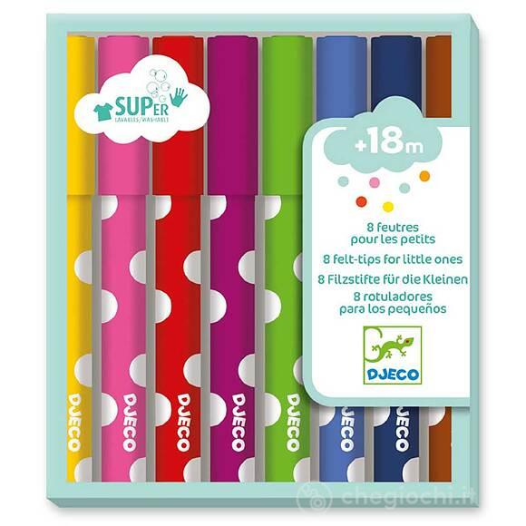 8 pennarelli per i più piccoli - Colori per i più piccoli (DJ09001)