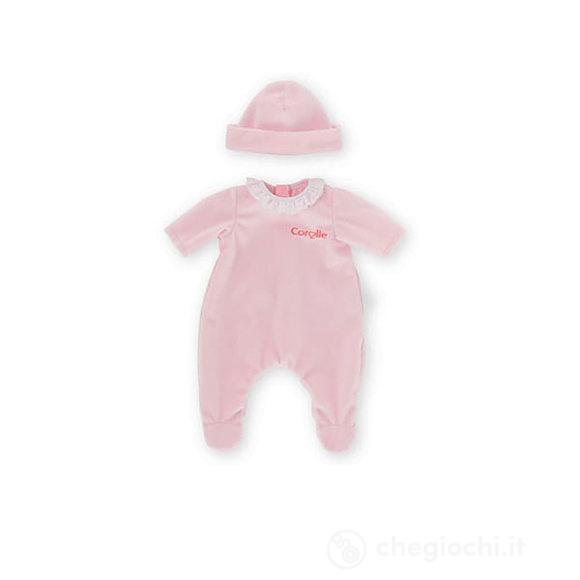 Pigiama rosa per bambola di 30 cm