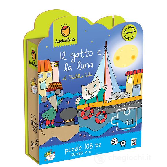 Il gatto e la luna - puzzle 108 pz (20019)
