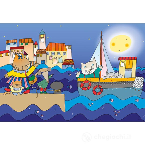 Il gatto e la luna - puzzle 108 pz (20019)