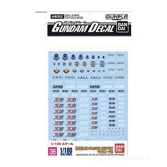 Gundam Decal 36 Seed Destiny 1/100