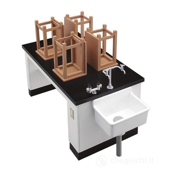 1/12 Science Room Desk & Chair (Hasfa04) (HA62004)