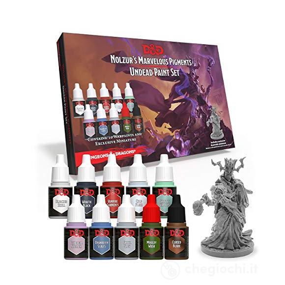 D&D Nolzur Undead Paint Set 10 Colori Acrilici per Roleplaying, Giochi da Tavola e Pittura di Modelli in Miniatura
