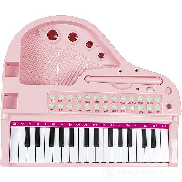 Pianoforte Mezzacoda con sgabello Barbie (45005)