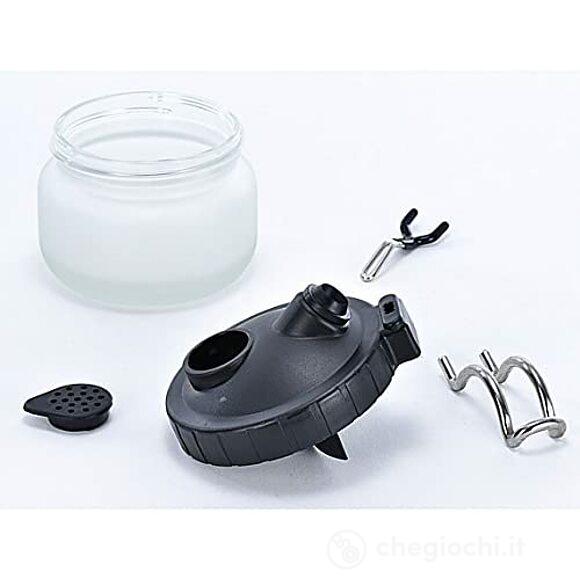 Contenitore Acrilico Pulizia  Aerografi - Cleaning Station With Airbrush Holder