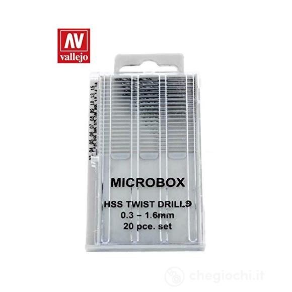 Microbox Drill Bits Set (20) 0.3-1.6mm