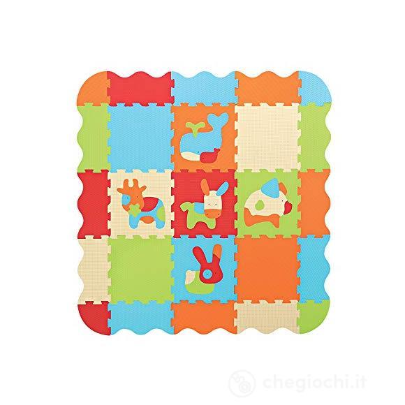Tappeto Gioco Puzzle Animali Con Bordi (10006)