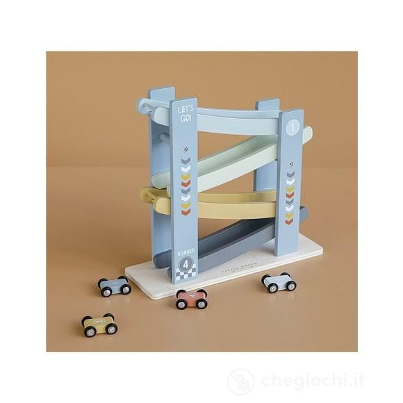 Race Track - scivolo con macchinine azzurro (LD7008)