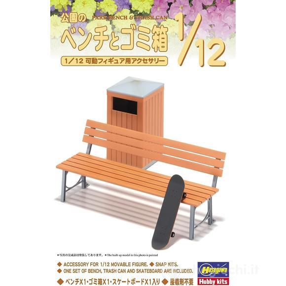 1/12 Park Bench & Trash Can (Hasfa10) (HA62010)