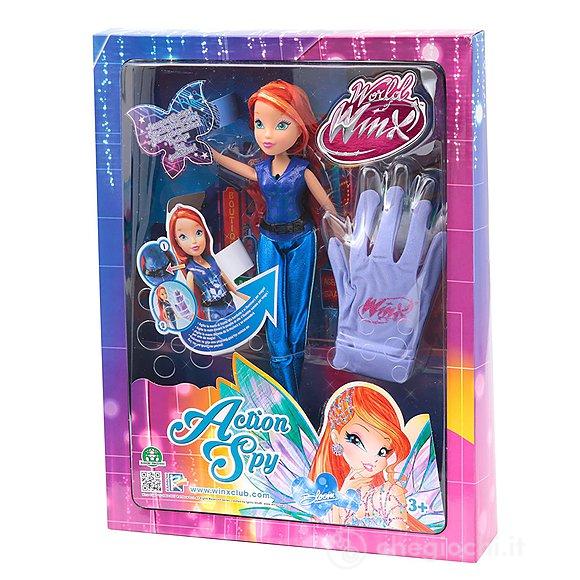 Winx Bloom Action Spy Light Up con Guanto per Bambina (WNX35000)
