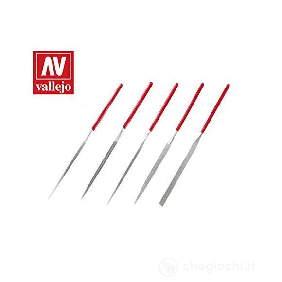 Set 5 5 lime ad ago diamantato Diamond Needle Files