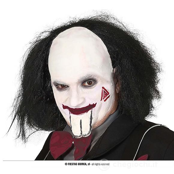 Parrucca Calvo Con Capelli Neri In Confezione (48012)