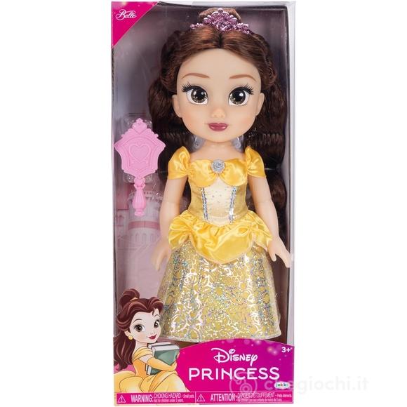 Bambola Disney Princess La Bella e la Bestia Belle con occhi scintillanti cm 38