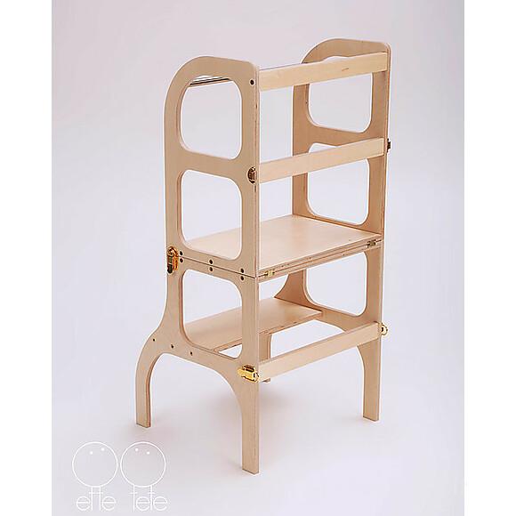 Torre Montessoriana Convertibile Step'n'sit Legno/Oro