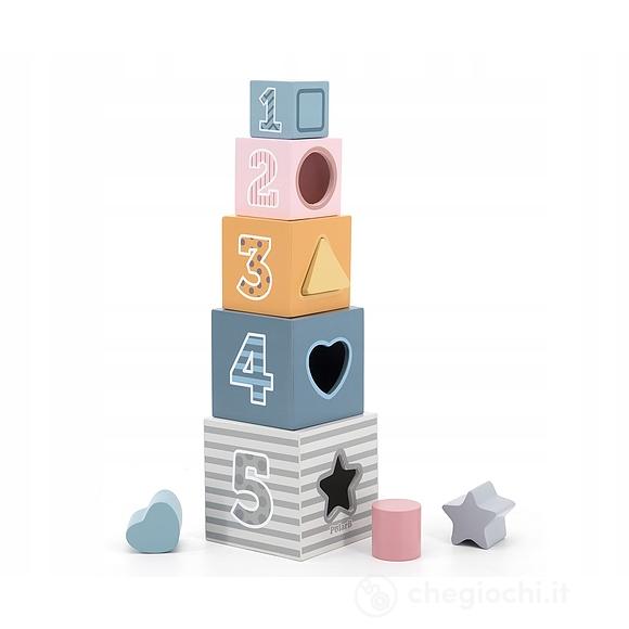 Piramide Cubi Con Incastri E Numeri (VG44016)