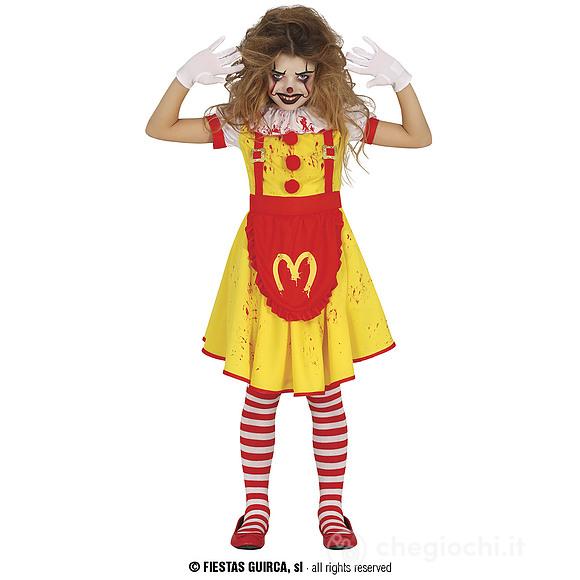 Costume Pagliaccio "Miss Mckiller" Bambina 5-6 Anni (78019)