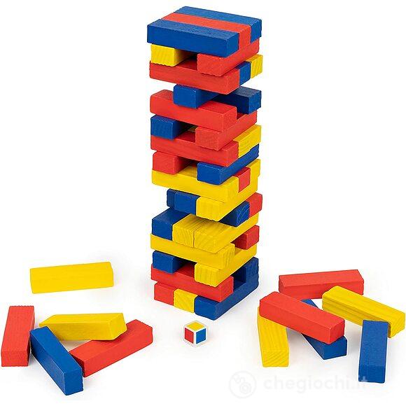 Jumbling Tower Colorata In Legno