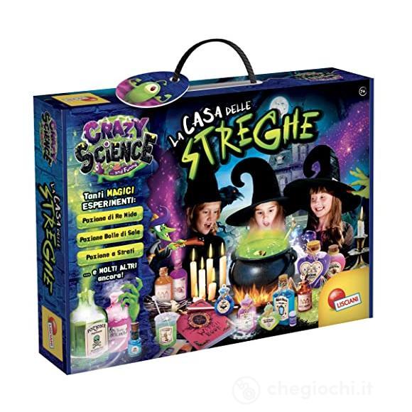 Crazy Science La Casa Delle Streghe: Kit Pozioni Magiche Per Bambini, Esperimenti Con Glitter E Pigmenti Fluorescenti