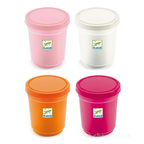 4 tubes of play dogh - sweet - Little ones - Pasta modellabile (DJ09026)
