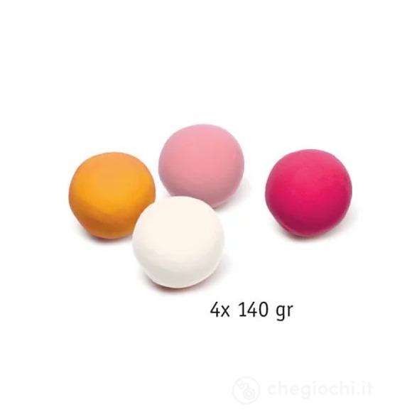 4 tubes of play dogh - sweet - Little ones - Pasta modellabile (DJ09026)