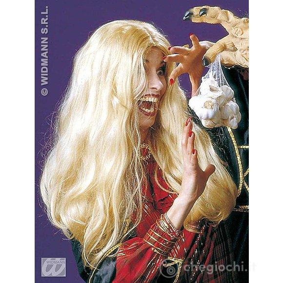 Parrucca bionda strega Morgana