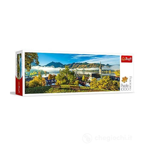 Puzzle 1000 Panorama - By The Schliersee Lake