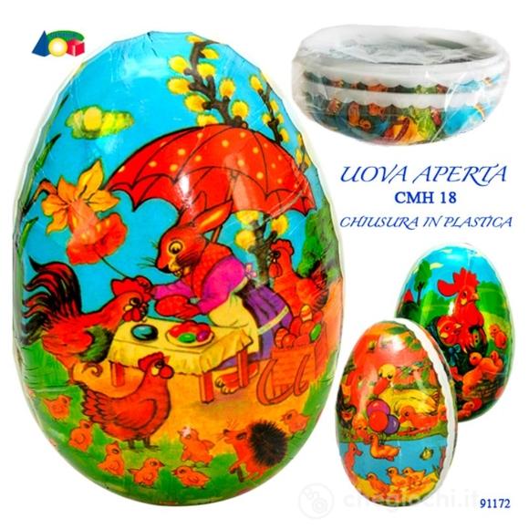 Uovo Contenitore di Carta 18 cm Aperto (91172)