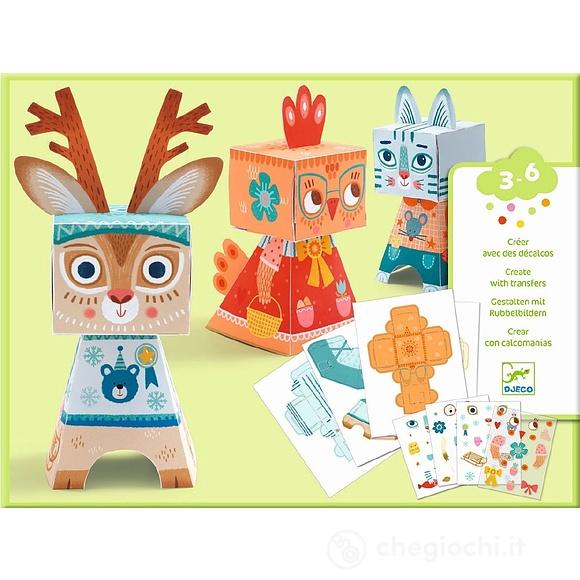Animali divertenti da costruire con la carta (DJ09041)