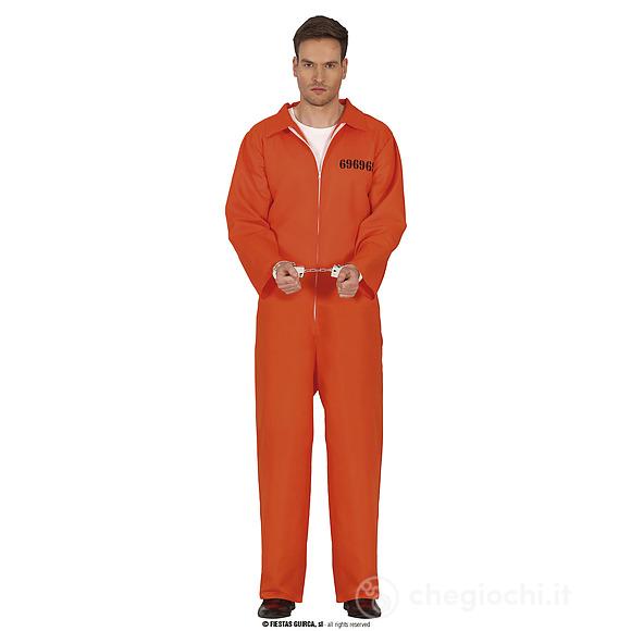 Costume Carcerato Arancione Adulto 46 - 48 (S) (84044)
