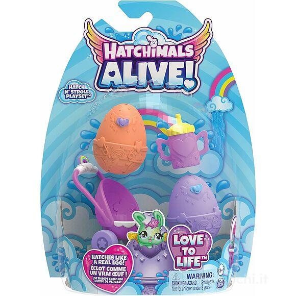 Hatchimals Alive confezione 2 uova e passeggino (6067741)