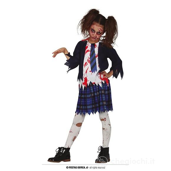 Costume Scolara Zombie Bambina 10-12 Anni (77045)