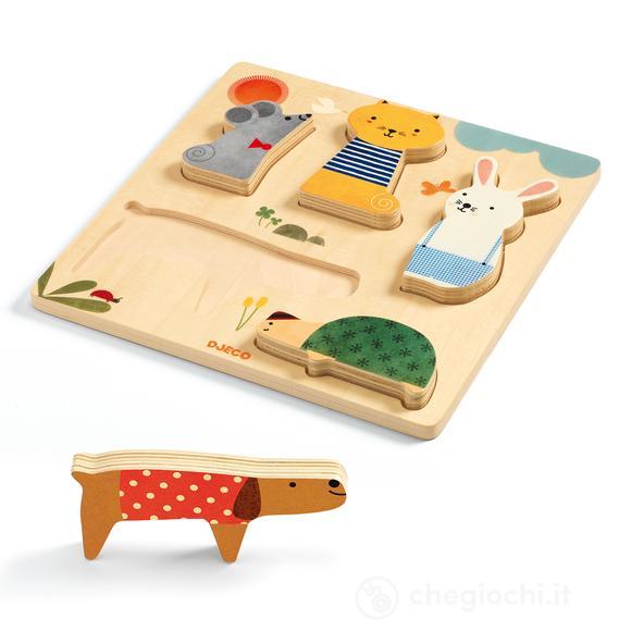 Woodypets Puzzle legno animali (DJ01051)