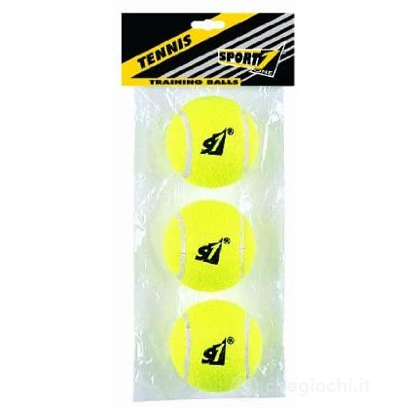 Busta 3 palle tennis training gialle (708300036)