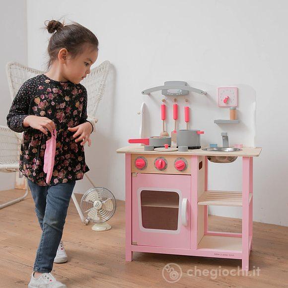 Cucina rosa legno (11054)