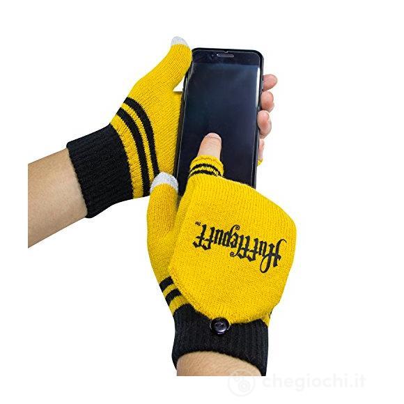 Guanti manopole senza dita Hufflepuff Fingerless Gloves/Mitten Harry Potter