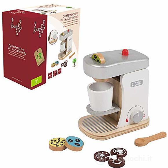 Macchina da caffè in legno con accessori (80058)