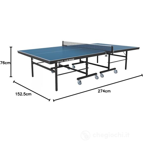 Ping Pong Club Indoor con ruote - piano blu- per interno