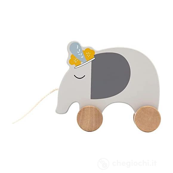 Animale Da Tirare Legno Elefante (TR-303023)