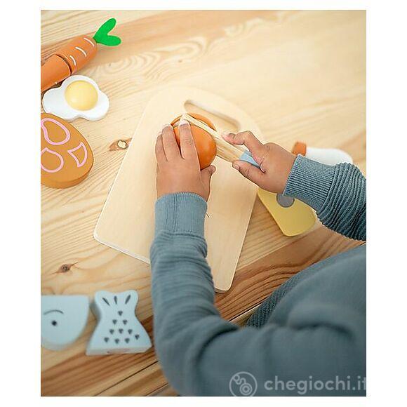 Tagliere In Legno Con Pietanze - Colori Ad Acqua Atossici