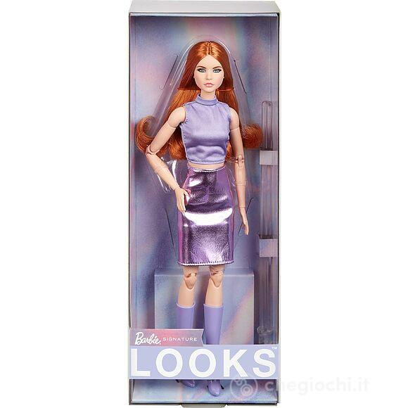 Barbie Signature Vestito Lilla Capelli Rossi (HRM12)