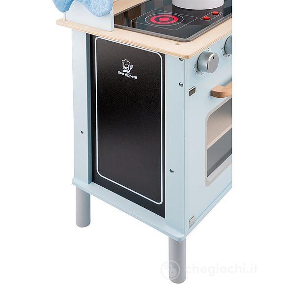 Cucina legno azzurro (11065)